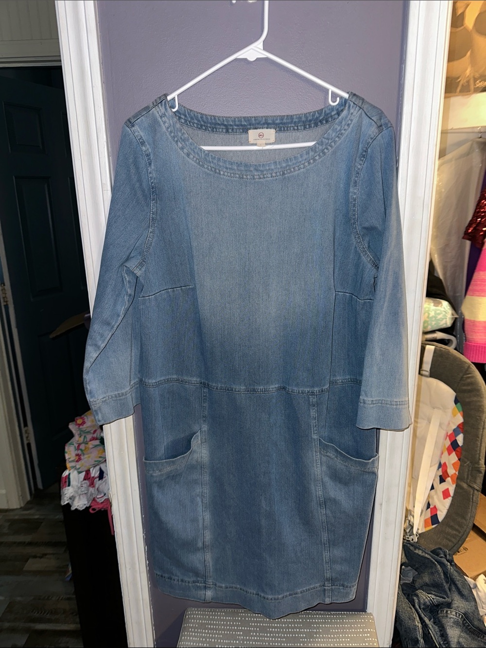 Ag Adriano Goldschmied Light Blue Denim Top